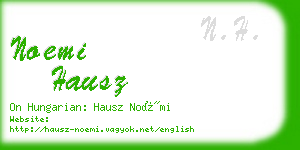 noemi hausz business card